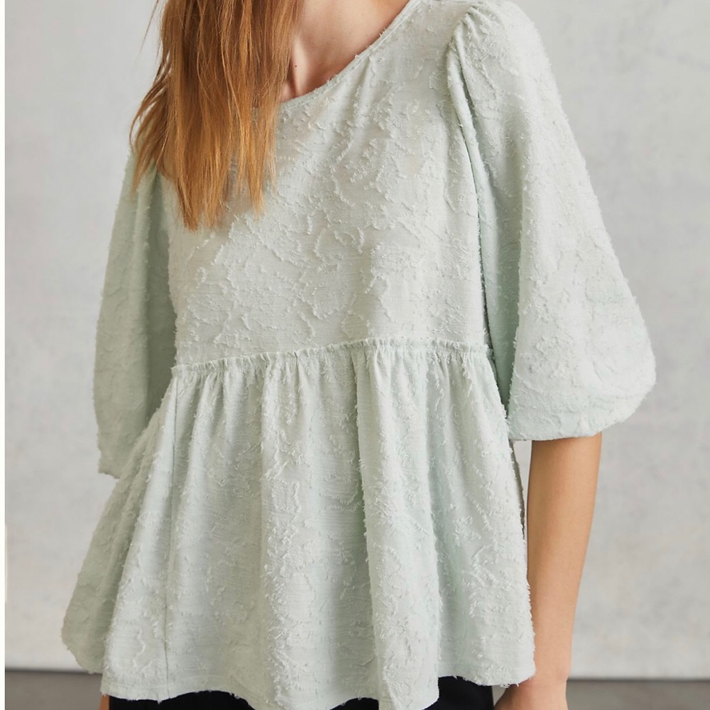 Anthropologie Amorina Babydoll Top XS